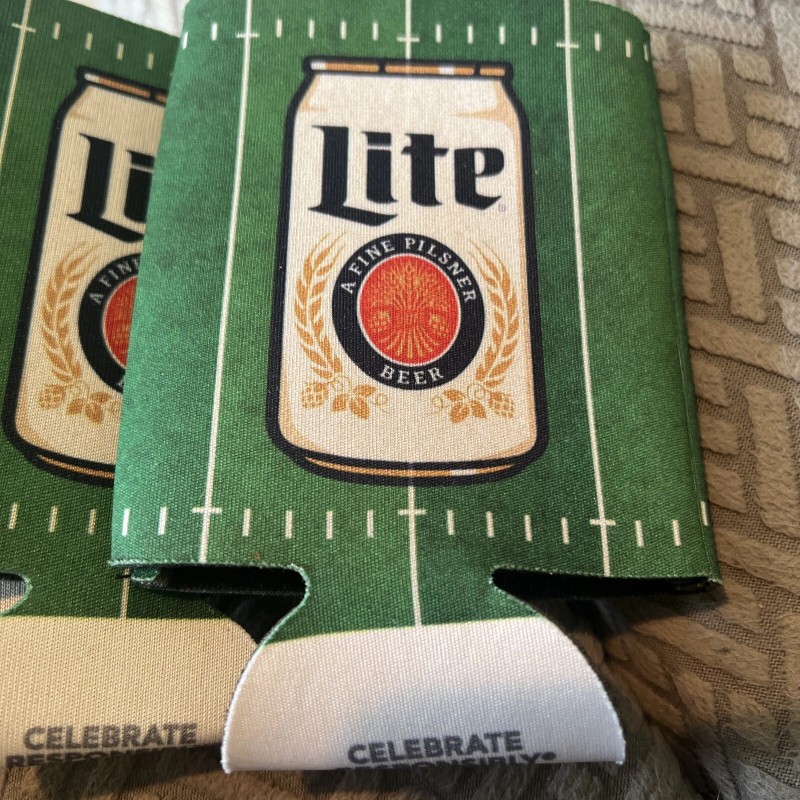 Miller Light Koozie 2022 Football - 12oz Can Wrap -Limited