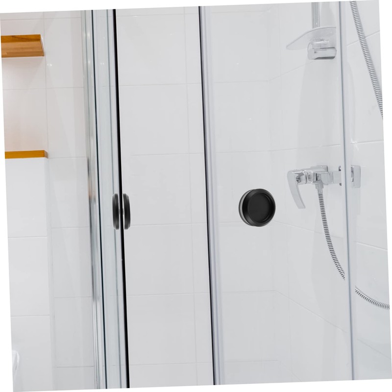 SHINEOFI 2Pcs Stainless Steel Shower Door Handle Circular Glass Door