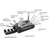 Bayli Bicycle Tool Set with Tool Bag, Multifunctional Tool with