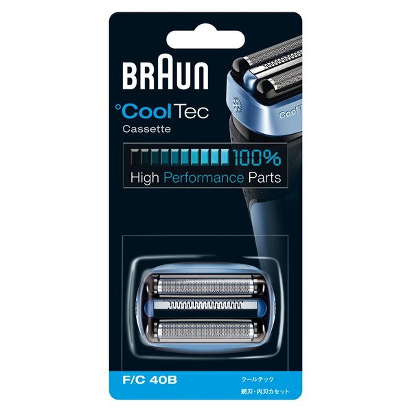 Braun F/C40B Shaver Replacement Blade, For Cool Tec, Black