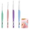 Large Crochet Hook Set with Rubber Handle, 8 mm, 10