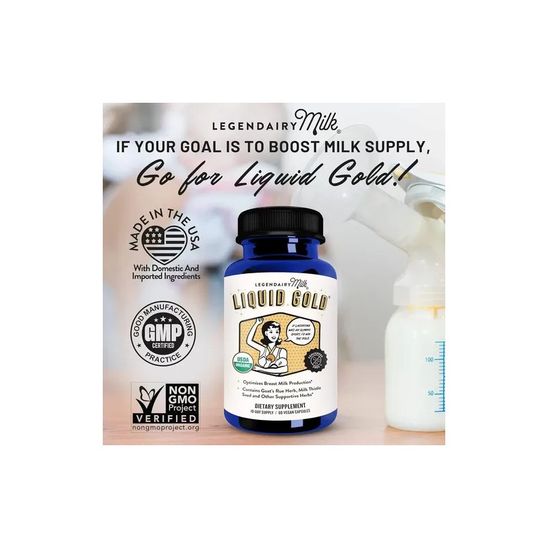 Suplemento Lactancia Legendairy Milk Liquid Gold Cápsulas Veganas