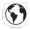 Earth Rubber Stamp, 1-1/3 Medium Stamp for Scrapbooking Card Making