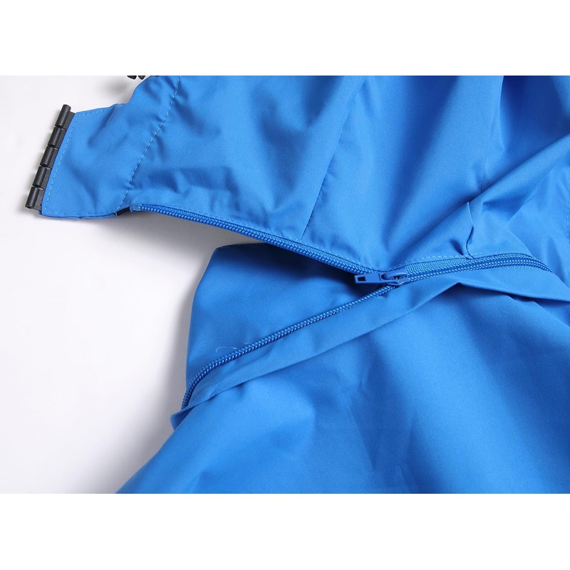 Hikevitang Men's Lightweight Waterproof Rain Jacket,Shell Hooded Outdoor Raincoat Hiking