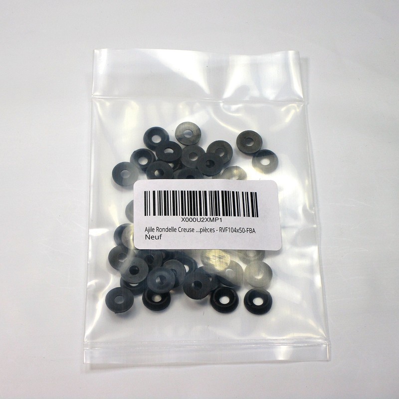 Ajile Plastic Countersunk Washer Rosette Made of Polyamide Black for