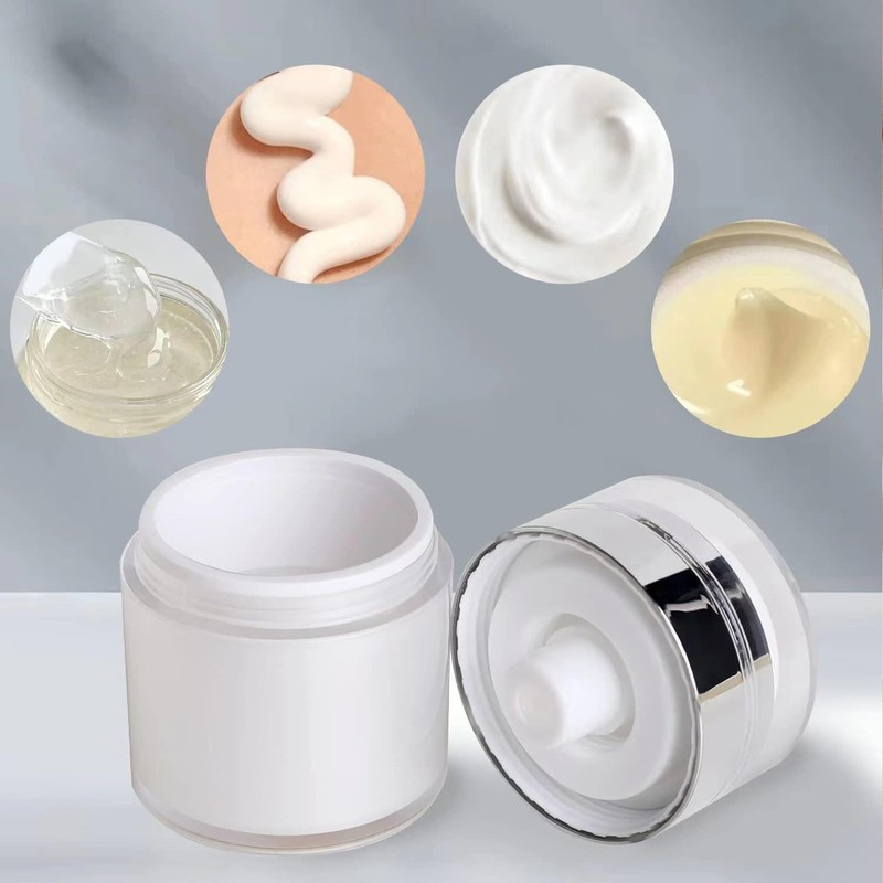 Enituo Airless Pump Jar, 30 ml Cream Pump Dispenser, Airless