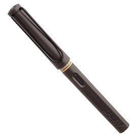 LAMY Safari Fountain Pen, Charcoal Black, Size B (Bold)