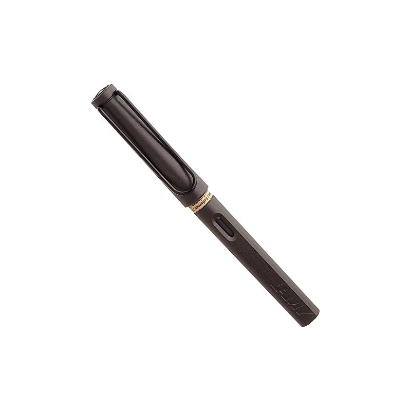 LAMY Safari Fountain Pen, Charcoal Black, Size B (Bold)
