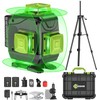 CHISHIB 16 Lines Green Laser Level Kit -4x360° 4D Self-Leveling