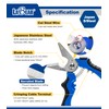 LABEAR- 7" Angled Electricians Shears, Multi-function Wire Cable Cutting Shears
