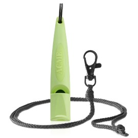 ACME Dog Whistle No. 211.5 (Update 2023) with Free Whistle Band in Matte Black, Alpha, Ideal for Callback, Long Range, Frequency Standardised (Lime Green)