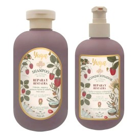 Kit Shampoo Y Acondicionador Repara Y Restaura Yuya 2 Pzs