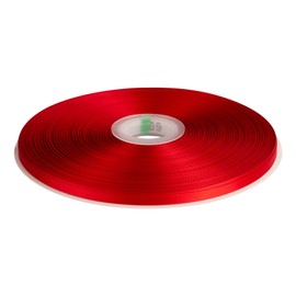 Double Sided Satin Ribbon Width 6mm Length 91M Hair Ornament DIY Decoration Material Bouquet Gift Wrapping - Red