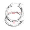 Citerna Ladies Hoop Earrings, 9ct White Gold, Model UER 042W