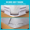 We make hope Pack of 4 Bed Sheet Straps, Fitted