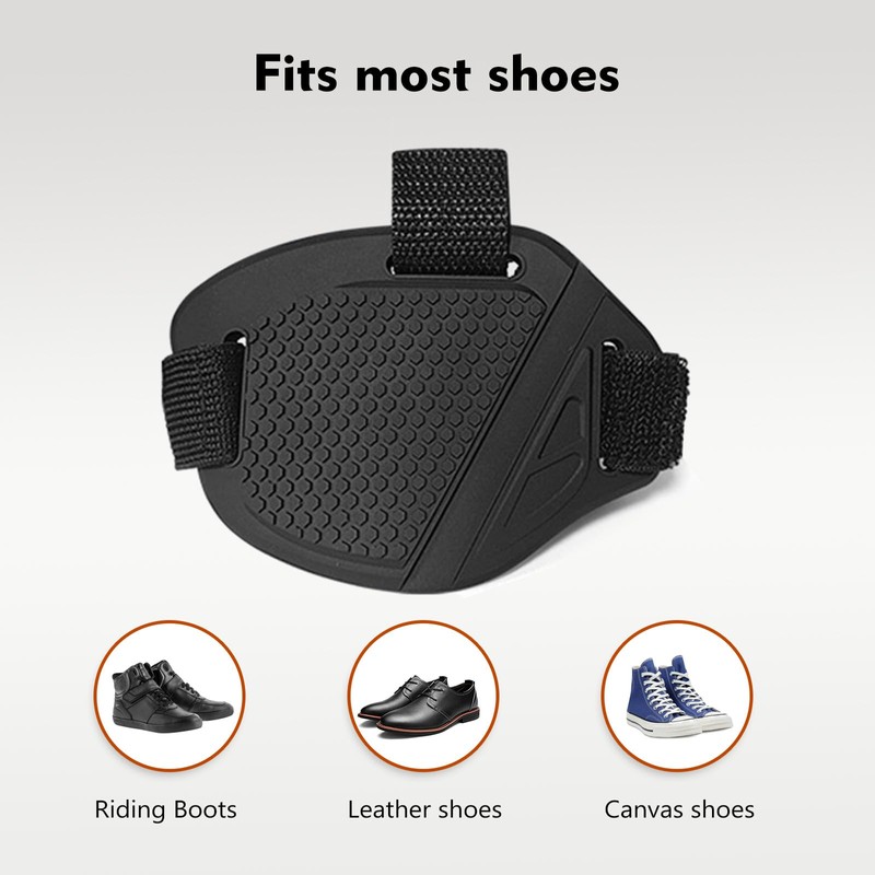 getfay 4 PCS Motorcycle Shift Pads, Adjustable Soft Rubber Motorcycle