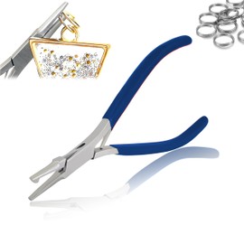 OdontoMed2011 Split Ring Opening Pliers Stone Setting Jewelry Beading & Wire Wrapping Making Handle Blue