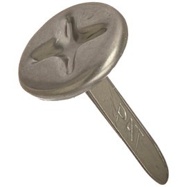 Creative Impressions Metal Paper Fasteners 10mm 25/Pkg, Screw Heads - Pewter