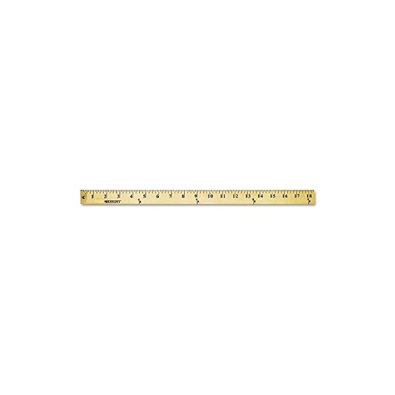 Westcott 10425 Wood Yardstick with Metal Ends, 36-Inch
