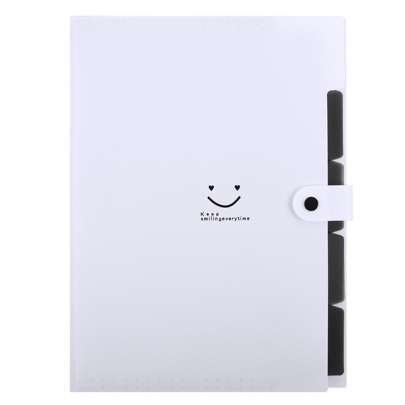 SKYDUE 5 Pocket Expanding File Folder, Letter Size Portable Accordion