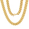 Gold Cuban Chain for Men 12mm 26inch Gold Thick Chain