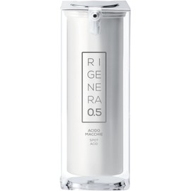 Rigenera R.05 Ácido Manchas, Suero Despigmentante con Arbutina, Ácido Kójico, Azeloglicina y Hamamelis – Reduce Manchas, Melasma y Poros Visibles (15 ml) – Hecho en Italia