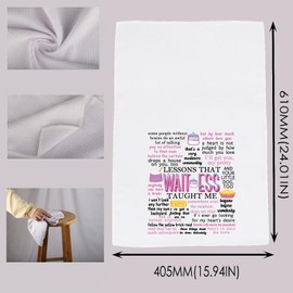 MNIGIU Musical Inspired Gift Musical Quote Gift Musicals Dish Kitchen Towel for Theatre Fan (Waitress Towel)
