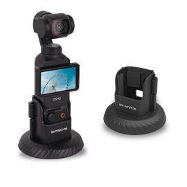 LIBOQIAO Magnetic Base for Osmo Pocket 3 Camera Stand Upgraded Pocket3 Accessories AdapterMultifuctional Magnetic Bracket Mount Expansion Adapter Compatible with DJI OSMO Pocket 3 Accessorie