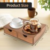 Wooden Coffee Pod Holder Drawer With Silicone Non-Slip Pad,K Cup