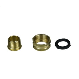 Yard Butler Replacement Fittings - Brass Hose Fittings for SR-360 & SRPB-360 Swivel Reels - Includes NPT Brass Male Pipe Hose Spud & NH Brass 46500 Octagonal Hose Coupling Nut
