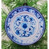 Delft Blue Plate Ornament