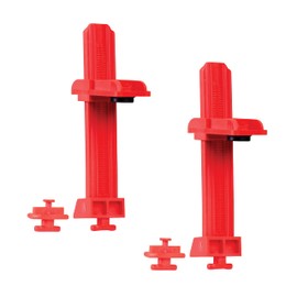 Legrand OnQ AC1051-RCKH-4 Ratchet Keyhole Post Clip, Red