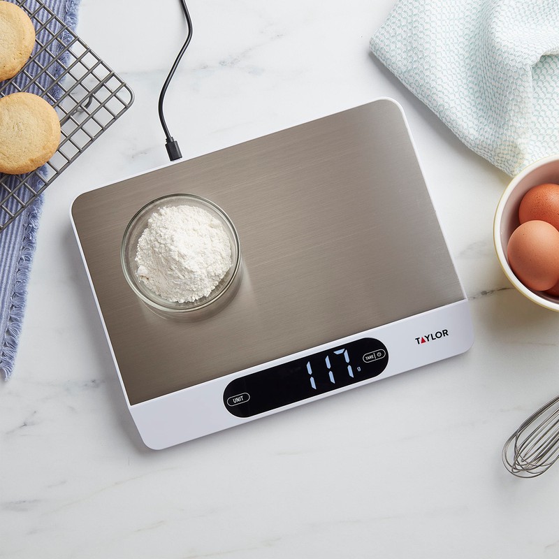 Taylor 22LB High Capacity Kitchen Food Scale with Stainless Steel