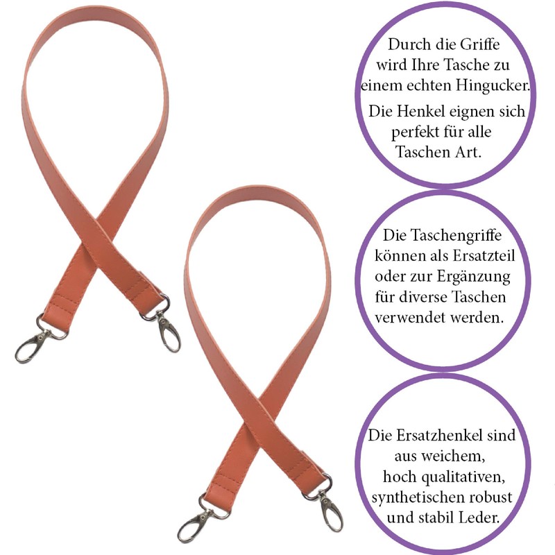 Sunsa Women's Shoulder Straps. Set of 2 Shoulder Bag Handles.