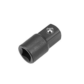 sourcing map 3/8 Inch Drive (F) x 1/2 Inch (M) Socket Adapter, Female to Male, Cr-V (Black)