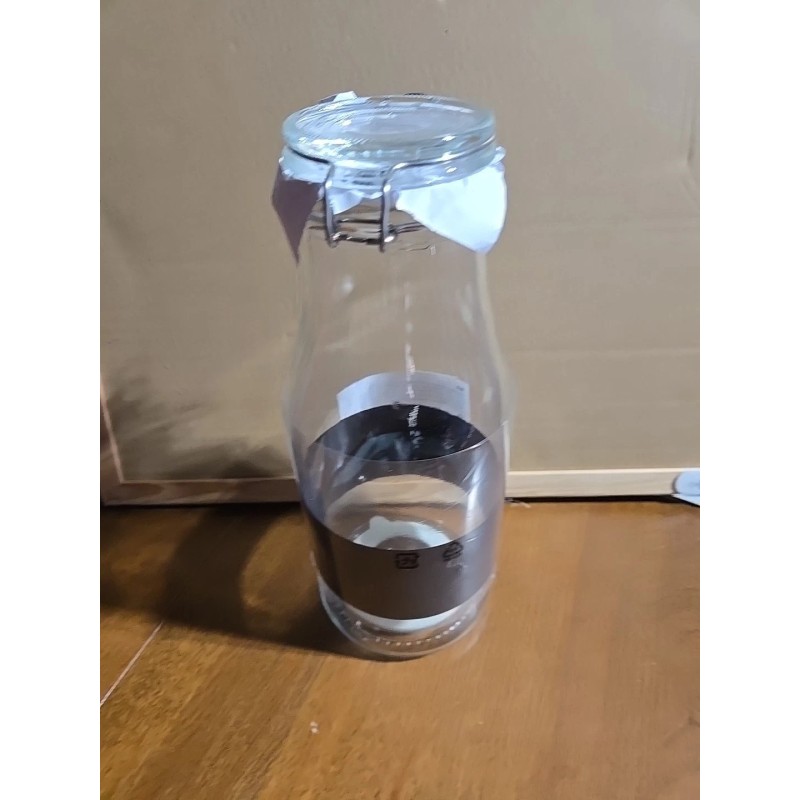 Ikea Korken, Jar With Lid, Clear Glass 2.1 qt