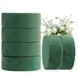Fizzix Round Floral Foam for Fresh Flower Arrangements - 6 Pcs, 8cm Foam Bricks, Eco-Friendly, Long-Lasting Hydration
