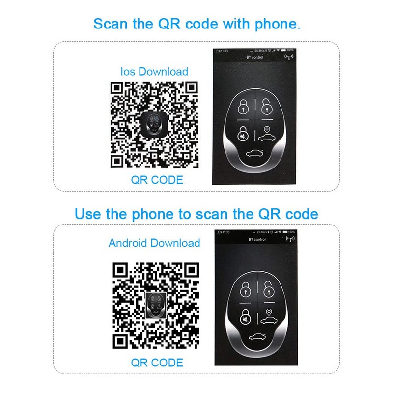 Shkalacar Central Locking Universal Car Door Lock Boot Unlock, Alarm