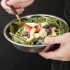 UPKOCH 6 x Round Stainless Steel Serving Plates (7 Inches),