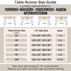 OTOSTAR Table Runner with Tassels 13x108 Inch Rustic Farmhouse Table