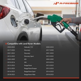 A-Premium Fuel Tank Filler Cap Compatible with Land Rover Range Rover 2013-2023, Discovery Sport 2015-2022, LR4 2010-2016, Discovery 2017-2023 3.0L, Defender 110, LR3, Range Rover Evoque Sport Velar