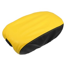 A ABSOPRO Car Center Console Pad Waterproof Armrest Seat Box Cover Protector for Dodge Charger 2015-2022 Black Yellow