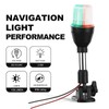 CLGMarine LED Tri-Color Navigation Light,Bimini Top Red-Green-White Combination Boat Bow