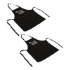 2pcs Kitchen Cooking Aprons Adjustable Bib Soft Chef Apron with