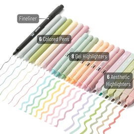 Mr. Pen- Bible Journaling Kit, Bible Highlighters and Pens No Bleed, Bible Highlighter, Transparent Sticky Notes, Bible Tabs, Magnetic Bookmarks, Aesthetic Highlighters, Christmas Gift