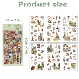 Scrapbooking Stickers, Scrapbook Accessories, Transparent Scrapbooking Stickers for Scrapbook Photo Albums, Scrapbook, Laptop, Crafts