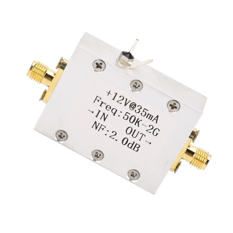Broadband Amplifier 50K‑2GHZ LNA Amplifier Low Noise 31dB High Gain
