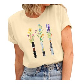 Magical Planet Shirt Women Science Fiction Lover Shirt Galaxy Cartoon Tshirt Family Vacation Tee Tops