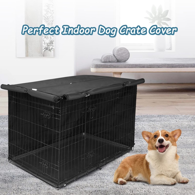 Deblue Heavy-Duty Dog Crate Cover, Privacy Pet Kennel Cover Universal