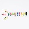 Mexican Train Dominoes with Numbers, Color Double 12 Numerical Domine